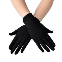Wholesale Five Fingers Gloves Men Solid Color Etiquette Thin Stretch Sunscreen Women Dance Tight Jewelry Driving