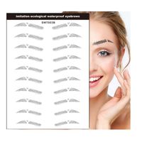 Wholesale 6D Hair like Eyebrow Tattoo Sticker False Waterproof Makeup Eye Lasting Brow Water based Eyebrows Cosmetics
