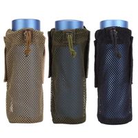 Wholesale Hydration Packs Light Weight Mesh Molle Outdoor Water Bottle Bag Camping Cycling Hiking Foldable Belt Holder Kettle Pouch