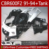 Wholesale Body Tank For HONDA CBR600 CBR F2 FS CC F2 White black Bodywork No CBR600F2 CBR600FS CC FS CBR600 F2 Fairings Kit