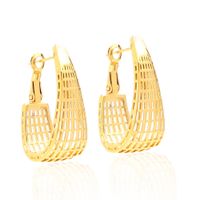 Wholesale Varole Punk style hollow out gold huggie hoop earrings for women chunky dangle drop earring jewelry sets ladies accessories christmas