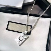 Wholesale Long Section Desingers Necklace Fashion Charm Retro Style Top Quality Silver color Leisure Pendants for Unisex Jewelry Supply good nice pretty