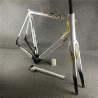 Wholesale Customize Direct mount brake C64 art decor white black gold glossy frame Road Carbon Bike Frames cm cm