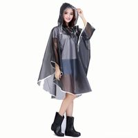 Wholesale Fashion Eva Raincoat Plastic Thick BbycpA Impermeable Hooded Ponchos Bike Outdoor Waterproof Women R Cycling V2