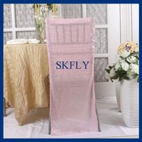 Wholesale Chair Covers CH004B Nice mm Standard Chiavari Light Pink Or Baby Sequin Cover Cap