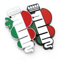 Wholesale Car Sticker Emblem Badge Front Hood Grille Decals for Alfa Romeo Mito GT Spider Giulietta Stelvio Brera Styling