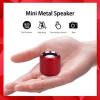 Wholesale 2021 TWS Super mini Portable Bluetooth Speaker Best Sound Bass Remote Shutter Control Small Wireless Speakers Boombox For phones H1111