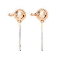 Wholesale 2021 Silver Jewelry Making Pin Earring Finding silver headpin stick earring Custom simple style minimalist stud earrings