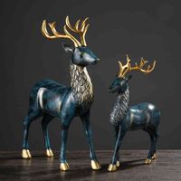 Wholesale Factory Outlet Party decoration Christmas deer to elk European living room TV cabinet porch decorations furniture accessories simple crafts