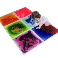 Wholesale Art3d Tile Sensory Room Tile Multi Color Exercise Mat Liquid Encased Floor Playmat Kids Play Non slip Mats Sq Ft x50cm