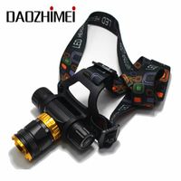 Wholesale 4000 Lumen T6 Spearfishing Diving Head Lamp Waterproof Headlight Led Lighting LED Headlamp Torch Battery AC Charger l8UP
