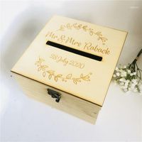 Wholesale Christmas Decorations Personalised Bride And Groom Wedding Guests Wish Post Box With Wreath Cards Envelopes Drop In Memory Wishing Well Wood