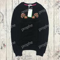 Wholesale Men Designer Hoodies Streetwear Fashion Sweatshirts with Tiger Embroidery Hiphop Style Pullover Clothing Men Women Long Sleeve Options