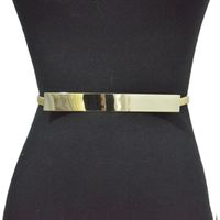 Wholesale Belts Women Men Metal Waist Chain Elegant Dress Gold Silver Waistband Casual Business Elastic Thin Slim Belt