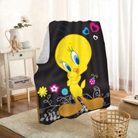 Wholesale Blankets Cute Anime Tweety Bird Throw Blanket Personalized On For The Sofa Bed Car Portable D Kid Home Textiles