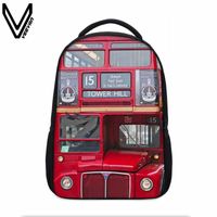 Wholesale Backpack VEEVANV Creative Designer D Printing Backpacks For Teenagers Building Block London Clock Red Bus Dollar Pattern Printed Bag