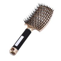 Wholesale Hair Clips Barrettes Brush Scalp Massage Comb Hairbrush Bristle Nylon Women Wet Curly Detangle For Salon Hairdressing Styling Tools