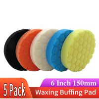 Wholesale 6 Inch Set Sponge Polishing Waxing Buffing Pad Kit Washing Compound Auto Car Beauty Repair Polisher Tool