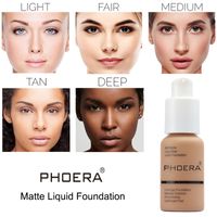 Wholesale High Quality Brand PHOERA Mineral Concealer Facial Base Cream Brighten Moisturizer Face Liquid Foundation Natural Makeup Primer maquiagem