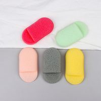 Wholesale Sponges Applicators Cotton Portable Washcloth Travel Oval Face Cleaning Sponge Skin Makeup Remover Puff
