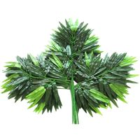 Wholesale Decorative Flowers Wreaths Bamboo Leaves Artificial Green Plants Greenery Indoor Outdoor Ornament
