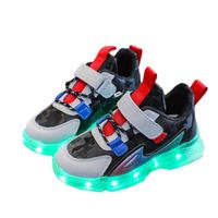 Wholesale New Kids Led Shoes Students Unisex Spring Autumn Luminous Sneakers Children s USB Charge Colorful Boys Girls Glowing Sport Flats Size