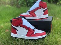 Wholesale Chicago Jumpman s Mens Basketball Shoes White Upper Black Red Color Matching Luxurys Designers Sneakers With Box Full Size