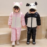 Wholesale winter children s clothes children s thickened down jacket outer set boys and girls baby white duck down pants middle and young