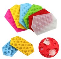 Wholesale Kitchen Tools Silicone D Diamonds Ice Cube Mold Gem Cool Ices Chocolate Soap Tray Mould Fodant Moulds Diamond Molds NHA10406