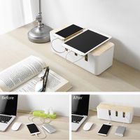 Wholesale Storage Boxes Bins pc Multifunctional Convenient Home Power Socket Box Charger Organizer Line Bin Cable