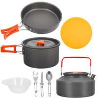 Wholesale Pans Set Camping Cookware Hiking Cooking Utensils Outdoor Portable Tableware