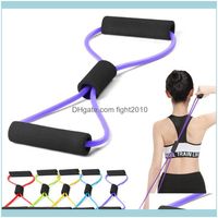Wholesale Sports Outdoors Supplies Pilates Yoga Fitness Rope Resistance Bands Rubber Elastic Back Training Portable Equipment Exercise At Home Drop