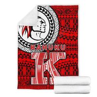Wholesale Hawaii Polynesian Premium Blanket Red Raider Kahuku d Printed Wearable Adults kids Fleece Sherpa J8E730