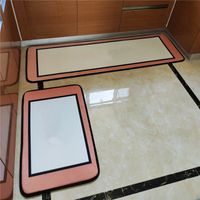 Wholesale Fashion Designer Long Kitchen Mat Letters Printed Floor Mats Anti Slip Door Carpet For Bedroom Bath Rugs