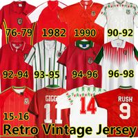Wholesale Giggs Wales retro soccer jerseys vintage BALE Hughes Saunders Rush Boden Speed classic football shirt uniforms