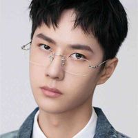 Wholesale 70 Off Online Store Yibo s same rimless glasses can be equipped with myopia and eye frame for women