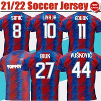 Wholesale Hajduk Split HNK Soccer Jerseys LIVAJA EDUOK BLUK HNK Hajduk Soccer Shirt Men Adult Short Sleeve Football Uniforms