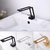 Wholesale Brass Black Gold White Basin Faucet Bathroom Sink And Cold Water Mixer Single Handle Hole Shower Head Bath For Kitchen Tap Faucets