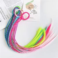Wholesale Hair Accessories Rope Headdress For Women Kids Colorful Wigs Ponytail Ornament Headbands Fashion Girls Extensions