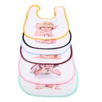 Wholesale DIY Blank White Sublimation Baby Infants Bib Soft Peach Skin Handkerchief Thermal Heat Transfer Printing Newborn Y Bibs Saliva Towels Scarf Solid Burp G73VFLQ