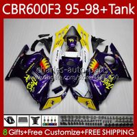 Wholesale Body Tank For HONDA CBR F3 F3 CC FS Bodywork No CBR600 FS CBR600F3 CBR600FS CBR600 F3 CC Fairings Kit purple glossy