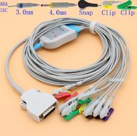 Wholesale Other Health Care Items DB15 pins ECG EKG leads cable and electrode leadwire for ECG Mortara Instrument ELI monitor Resistance K OHM