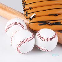 Wholesale Undrilled Bowling Ball White soft baseball game training special baseball hand sewn Size diameter cm