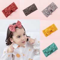 Wholesale Baby Headband Hair Accessory Bow For Girl Bowknot Turban Soft Knit Headwrap Head Band Boutique Party T