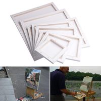 Wholesale Paintings Hand Painted Diy White Blank Square Canvas Board Wooden Frame For Art Artist Oil Acrylic Paints Apr14_35