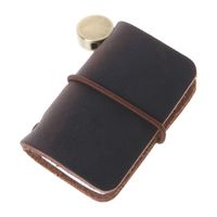 Wholesale Portable Leather Travel Book Mini Journal Booklet Handmade Cover With Insert Brochure Creative Accessories Writing Gifts For Men Notepads