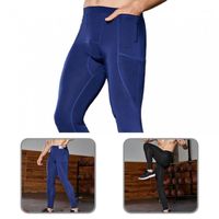 Wholesale Men s Pants Bottoms Stylish Stretchy Pockets Men Fitness Ankle Length High Waist For Gym