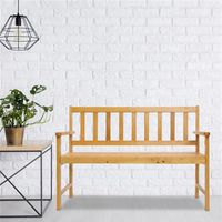 Wholesale 44in Outdoor Patio Wooden Bench Teak Color kg a38 a49