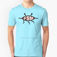 Wholesale Men s T Shirts Fsm Church Of The Flying Spaghetti Monster Short Sleeved T Shirt Harajuku Hip Hop Tee Tops