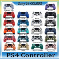 Wholesale 22 Colors In Stock Wireless Bluetooth Controller for PS4 Vibration Joystick Gamepad Game Controller for Ps4 Play Station With Retail Box DHL